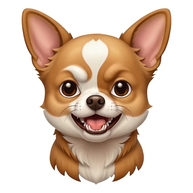 Angry Chihuahua dog growling  sticker