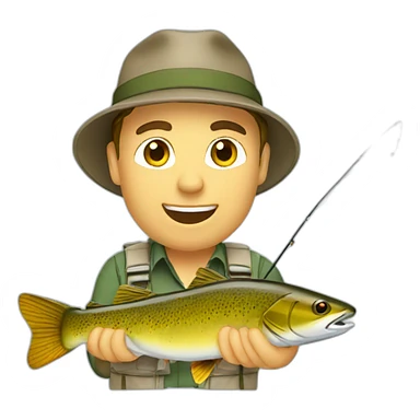 A flyfishing sticker