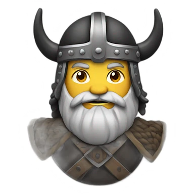 Viking With a black background sticker