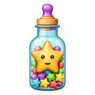 Konpeito Star Candy Bottle sticker