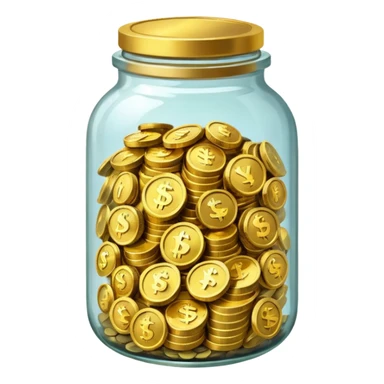 jar full of money sticker