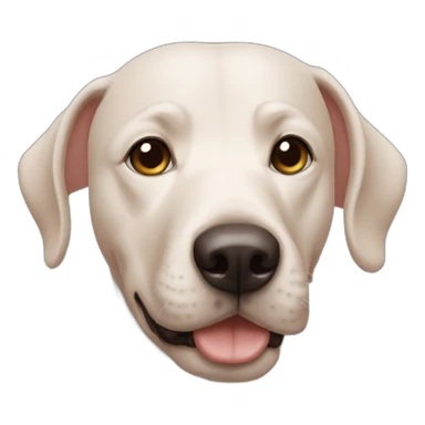 Bald dog sticker