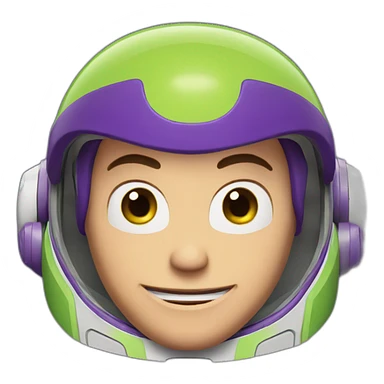 Buzz lightyear face sticker