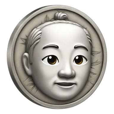 Chinese coin sticker