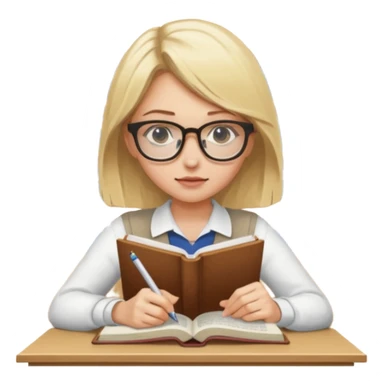 Blonde gir husteling lock in for uni studying sticker