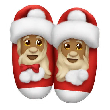 CuteChristmas slippers sticker