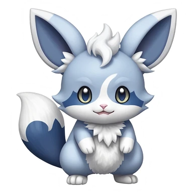 Meowstic-Minccino-Espurr-Fakémon-hybrid-creature (full body)  sticker