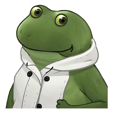 Fish wearing a coat sticker