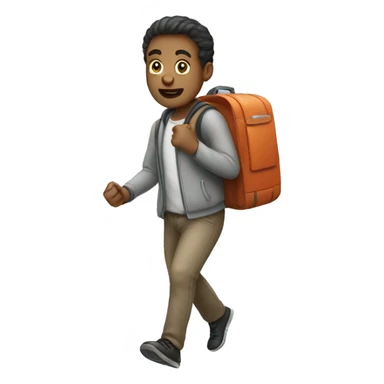 illustrate the action "to go" sticker