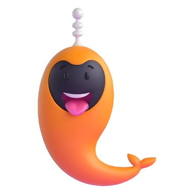 spermatozoid with a happy face sticker