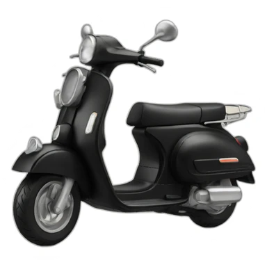 Scooter-black sticker