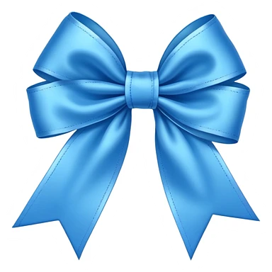 A cute blue bow sticker