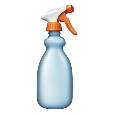 Spray bottle squirting sticker