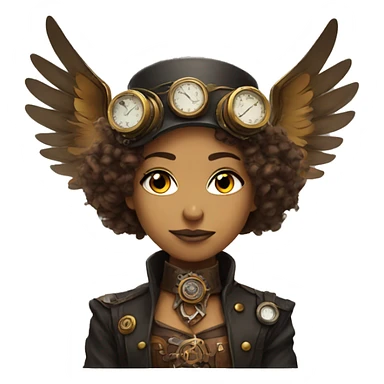 Steampunk angel  sticker