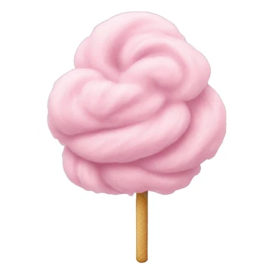 beige cotton candy sticker