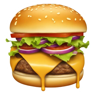 Juicy burger sticker
