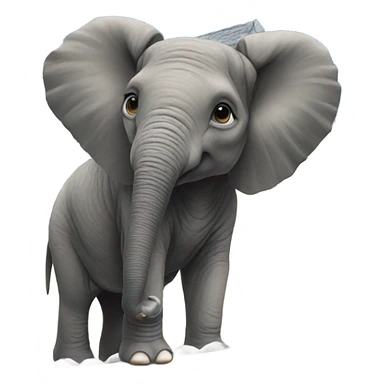 elephant on a house sticker