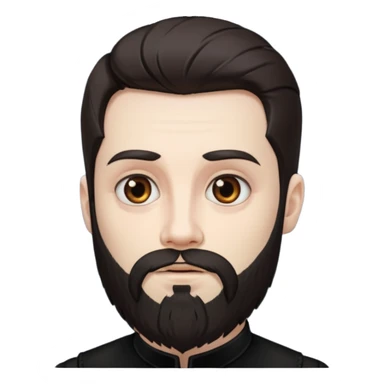 gothic man with beard sticker