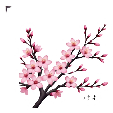 Cuma mubarek sakura text sticker