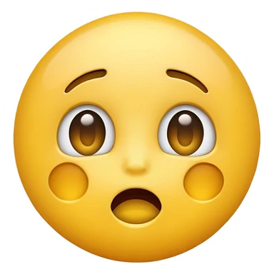 Shocked yellow emoji sticker
