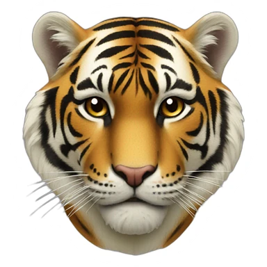Tigre en velour sticker
