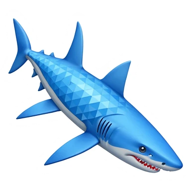 Tiburón con zapatos azules  sticker