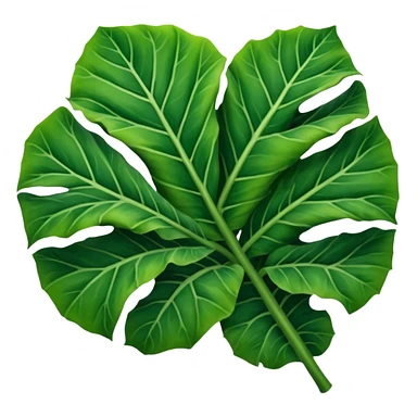 alocasia leaf sticker
