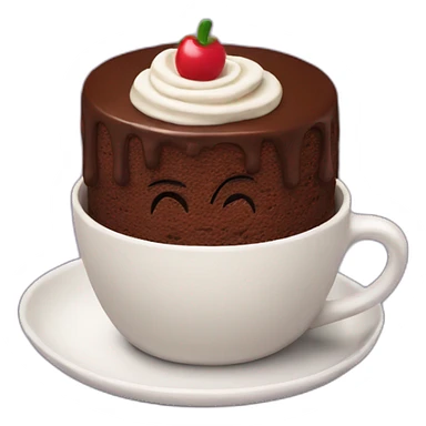 Chocolate mug cake sticker