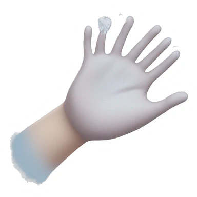 Frozen hand looking to the side sticker