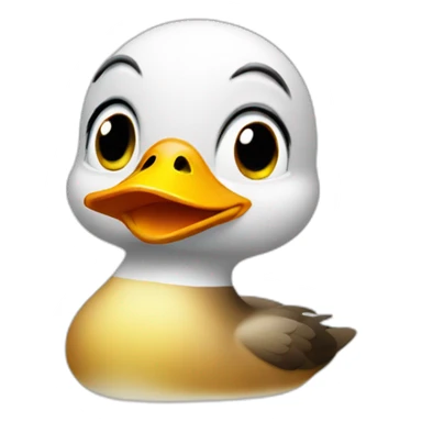 Female drunk duck sticker