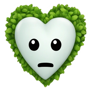 eco heart sticker