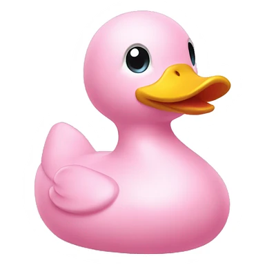 light pink rubber duck sticker