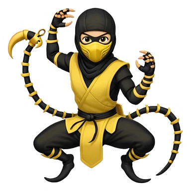 scorpion mortal kombat sticker