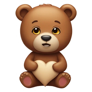 Love you bear sticker