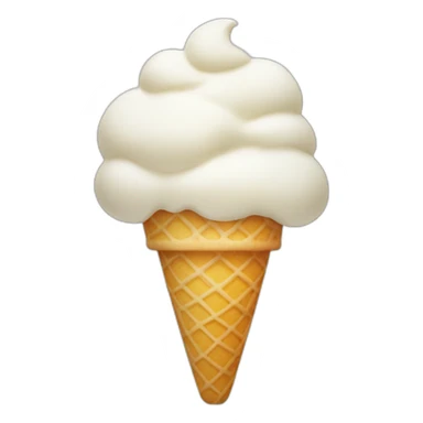 White ice-cream sticker