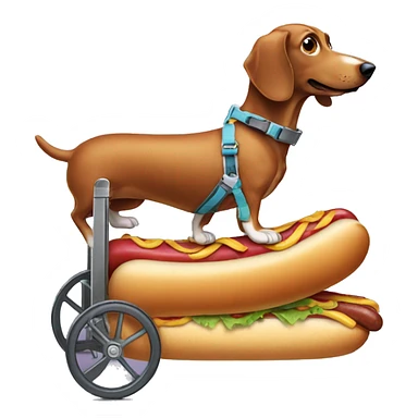 Paraplegic hot dog sticker