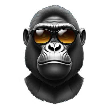 gorilla with sunglasses sticker