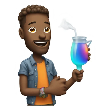 Guy holding that Bong sticker