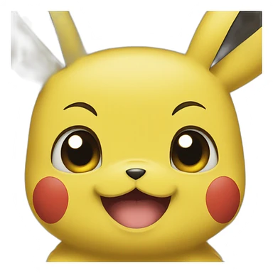 Pikachu  face sticker