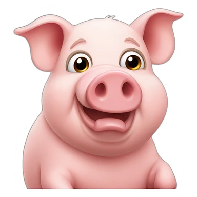 pig who take photos sticker