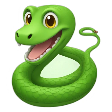 Happy snake sticker