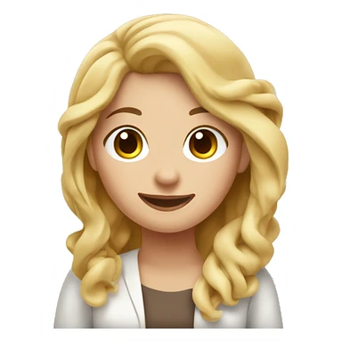 blonde girl making cinnamon rolls  sticker