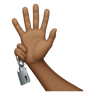 Mano sosteniendo una llave sticker