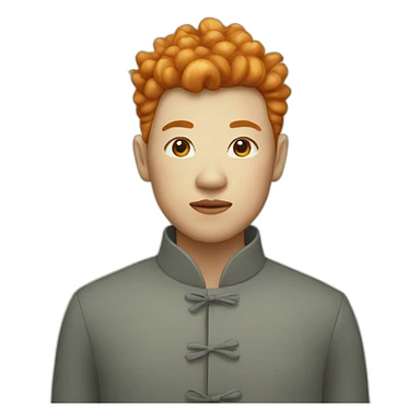 Colored chines ginger sticker