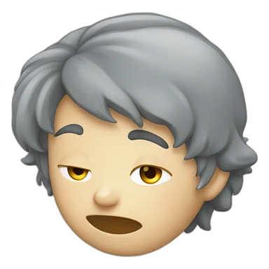 Chat gris qui dort sticker