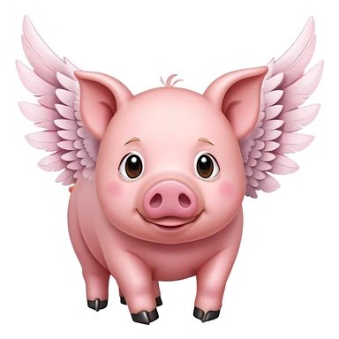 Pig with wings  sticker