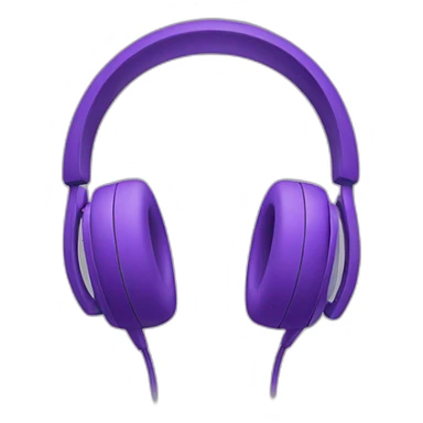 purple earphones sticker