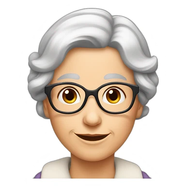 Une grand mère avec des oreilles de lapin sticker