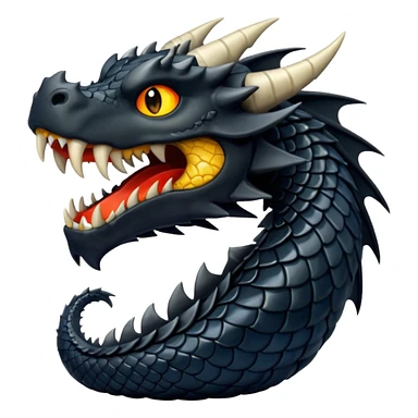 Dragón negro sticker