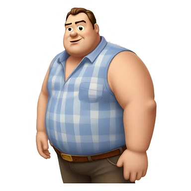 fat guy from toy story sticker